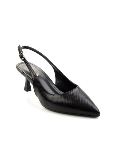 Siyah Kadın Klasik Topuklu Ayakkabı K01209076207 Siyah
