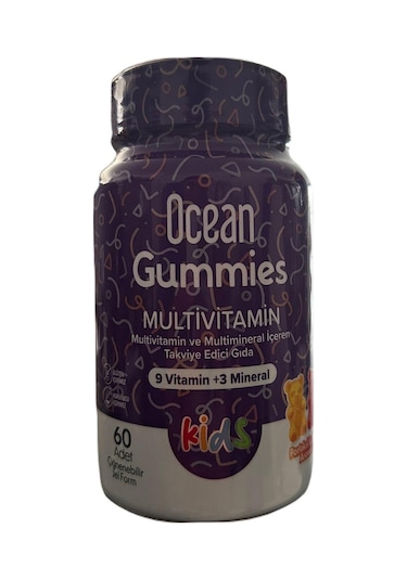 Ocean Gummies Multivitamin 60 Çiğnenebilir Jel Form