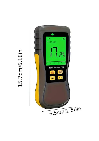 Motion003 Dijital Nem Olcer Yumusak Sert Agac Endustriyel Nem Olcer Yuksek Hassasiyet Otomatik Kapanma Siyah Pil İle Calisir 36v Max