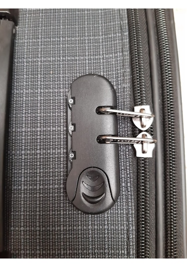 Escape Havlu Kumaş 4 Teker Körüklü Siyah Kabin (Küçük) Boy Valiz