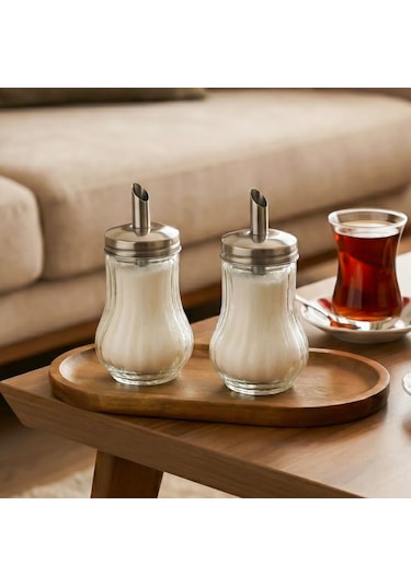 Porsıma Dhz90131 Cam Toz Sekerlık Kutu X 2 Şeffaf