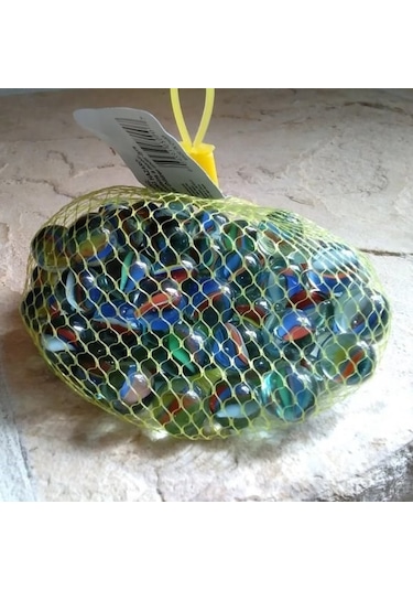 Cam Misket Bilye Oyuncak 100 Adet Karışık Cam Bilya