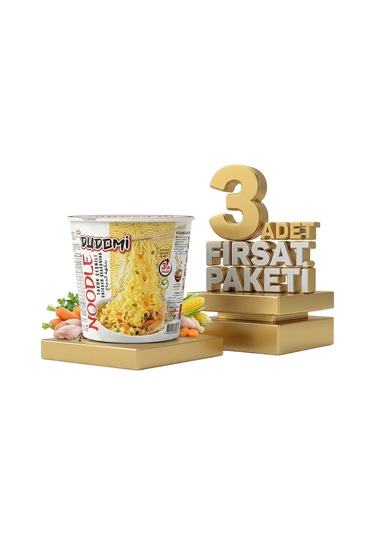 Dudomi Bardak Tavuk Çeşnili 3x60 Gr