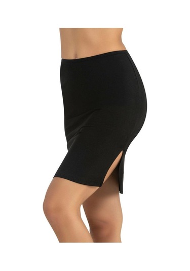 Fabony Bayan Diz Üstü Kısa Jüpon 1230 Beyaz