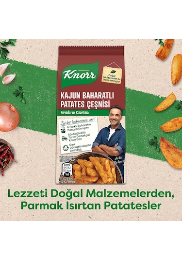Knorr Kajun Baharatlı Patates Çeşnisi 5 x 60 G