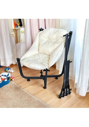 Katlanır Lüx Asma Minder Koltuk Cappuccino