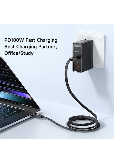 Moly Mcdodo Ca-4470 1.2m Pd 100w Ritim Serisi Işık Ekranı C Tip-c Veri Kablosu