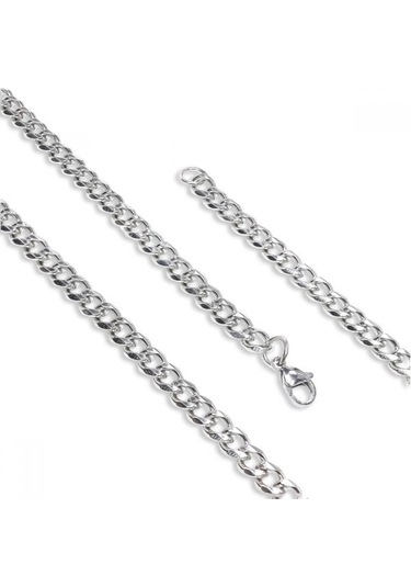 Çelik Erkek Zincir Kolye 1.6mm 9186 Gümüş