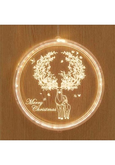 Dancemonkey Noel Dekorasyon Işığı Led Tatil 3d Asılı Lamba Pille Çalışır Geyik Geyik Figürü İle Led Aydınlatma Gün Işığı