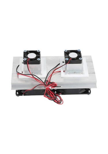 12v Yarıiletken Soğutucu Çift Fan Soğutma Sistemi Mini Buzlular İçin Kompakt Soğutma Modülü Klimalar Dıy Soğutma