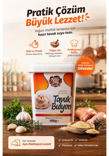 Tavuk Bulyon Toz 1000 Gr Chicken Bouillon Tavuk Suyu