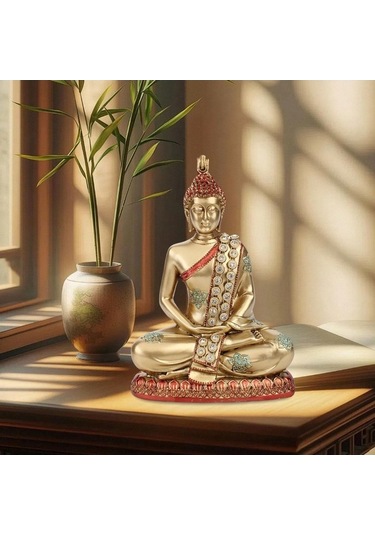 Pazly Yemek Tayland Tatil Suntek Odası Heykeli Evi Cm Çiftlik Buda 14x7.5x19.5 Se 14x7.5x19.5 Cm