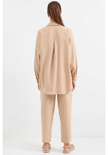 Gabria Keten Ön Düğmeli Takım Bisküvi