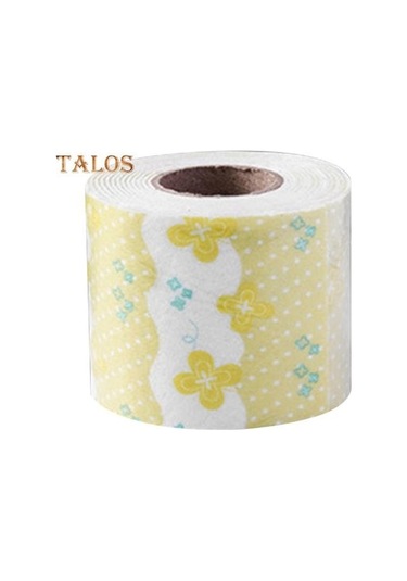 Novahub Sarı 1 Rulo Kalafat Bandı Emici Tezgahı Temiz Tutmak Su Geçirmez Uygun Lavabo Tuvalet Kalafat Bandı Mutfak Malzemeleri Sarı