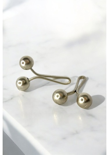 Eşarp Şal Klipsi Gümüş İnci Model 1 Adet Klips - Kadın Tesettür Aksesuar Gümüş