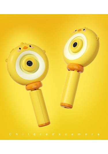Torima S8 Taşınabilir 1080p Dijital Video Kayıt Fotoğraf Çocuk Kamerası 2.0 Inç Ips Ekran Sarı