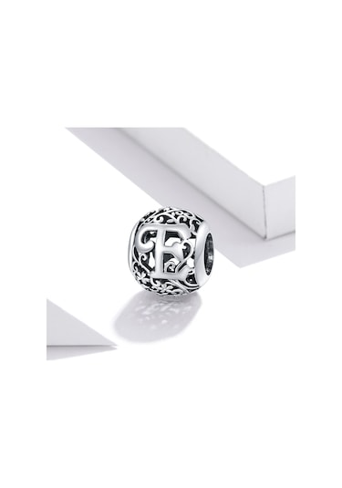 S925 Ayar Gümüş Mori Serisi İçi Boş Harfler Boncuk Dıy Bilezik Kolye Aksesuarları E Çok Renkli