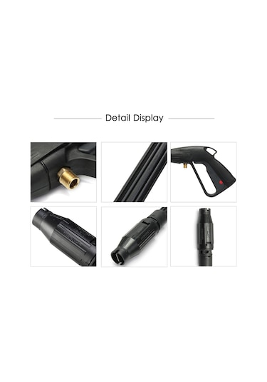 Monyee 160 Bar Basınçlı M14 Plastik-bakır Temizlik Aleti, Uzun Çubuklu Yıkama-sulama Spritesi Su Hortumu Hariç