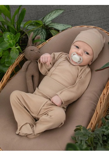 Kidi Yenidoğanlar İçin Fitilli Body 2 Adet 190338183 Bej