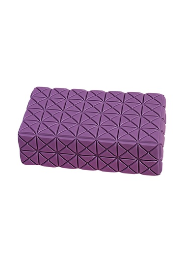 Geeksen Mor Renkli Eva+tpe Yoga Blok, Postür Doğrulama Ve Kas Güçlendirme, 22x13x7 Cm, Tek Adet Mor