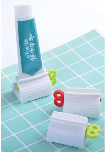 2 Adet Çevirmeli Diş Macunu Sıkacağı Sıkma Makine Banyo Aksesuar Diğer