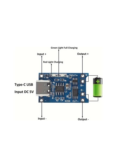 Cordial 10 Adet Mikro-10 5v 1a 18650 Lityum Pil Şarj Kartı Tp4056 Tip C Mikro Usb Şarj Modülü Koruma