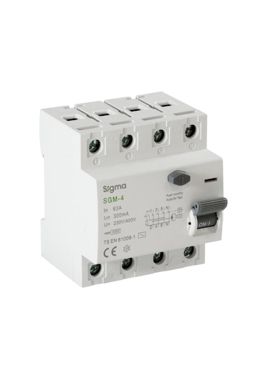 4x125a 30ma 10ka Kaçak Akım Koruma Şalteri