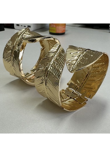 Ranyeek Yeni Desen Yaprak Şekilli Metal Yaylı Pervane Kancası - Delme Yok, Zengin Tasarım, Dayanıklı Alaşımlı Pervane Tutucu