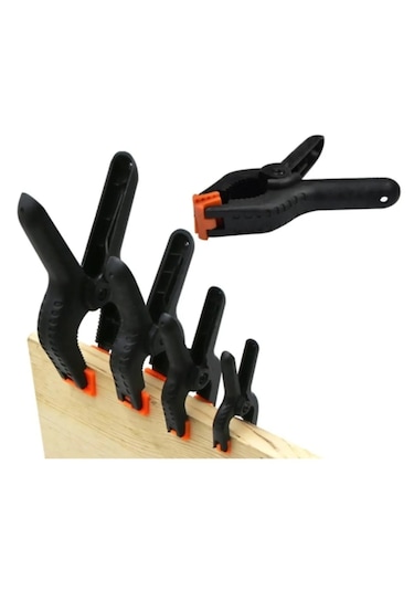 Kıskaç Klips Yaylı Işkence Plastik Kelepçe Güçlü Mafsallı Çene 5