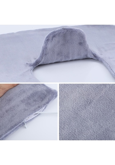 Wondernest Yastık Ve Omuz Lichen Isıtmalı Çıkarılabilir Boyun 3 Ql Gri