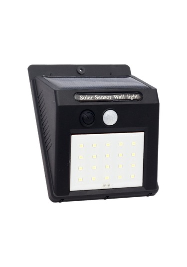 Hareket Sensörlü Pır 20 Led Solar Enerji Su Geçirmez Duvar Lamba