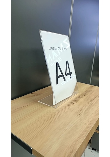 Uzmangrupraf Uzman Grup Raf A4 Pleksi Fiyat Etiketliği - 3'Lü Paket - L Tipi-