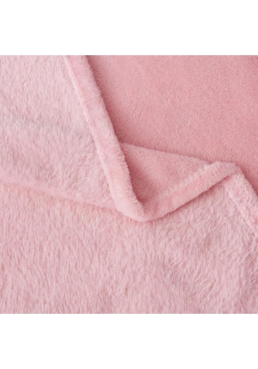 Mulberry Wellsoft Peluş Polar Televizyon Battaniyesi Çift Kişilik 220x230 Pembe Mor