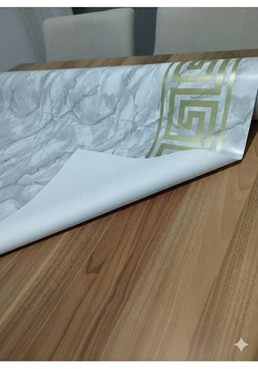 Masa Örtüsü Mermer Desen 140x200 Cm Elyaf Tabanlı Yeni Model Masa Çok Renkli