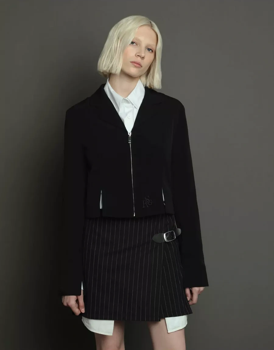 Gloria Jeans Nakışlı Siyah Ceket 242514481 Siyah