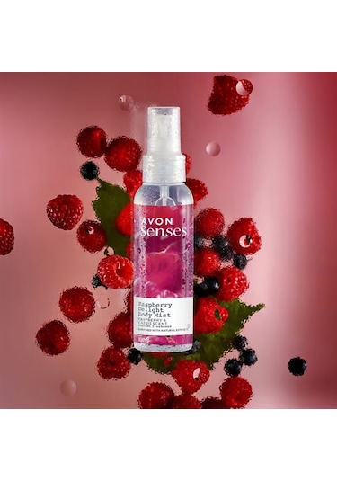 Avon Senses Raspberry Delight Frambuaz ve Siyah Frenk Üzüm Kokulu Vücut Spreyi 100 ML