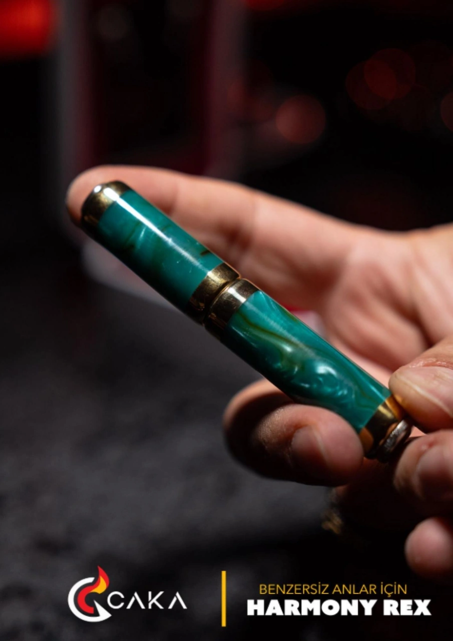 Caka Lighter Harmony Rex Su Yeşili Benzinli Çakmak Yeşil