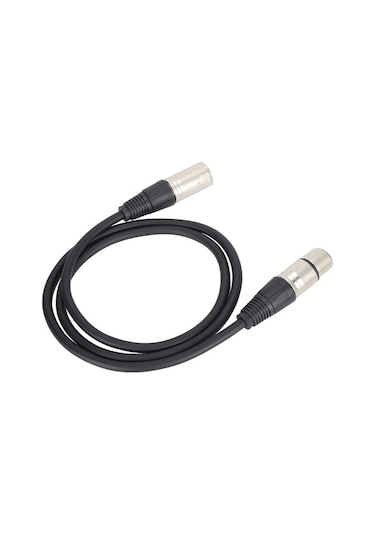 10 Metre Xlr Mikrofon Kablosu Siyah Erkek Dişi Ses Kablosu