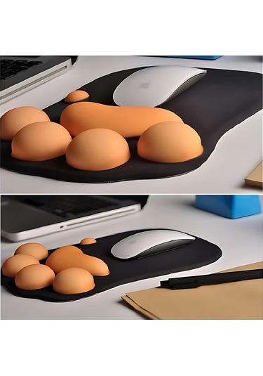 Yeni 1 Adet Stonego Silikon 3d Kedi Pençe Bilek Mouse Pad