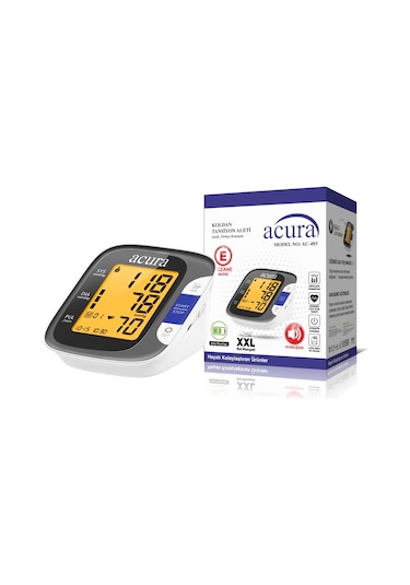 Acura Ac-493 Şarjlı, Çantalı, Xxl Ekranlı Xxl Manşetli Tansiyon Aleti