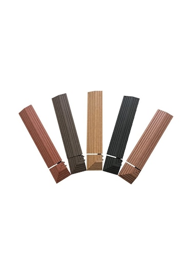 Sones Açık Balkon Plastik Ahşap Su Geçirmez Korozyon Önleyici Sızdırmazlık Zemin, Renk: 1. Köşe Diğer