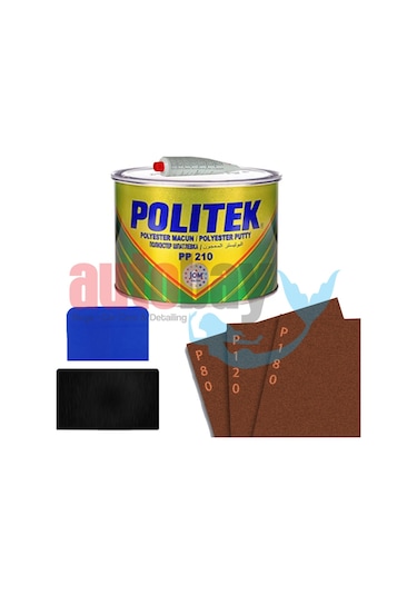 Politek Polyester Çelik Macun Sarı 500 GR