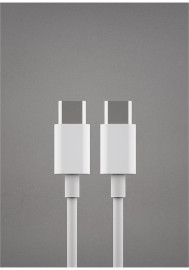 Simex Type C to Type C Data Kablosu SM-T01 Bolt-C 1mt Beyaz