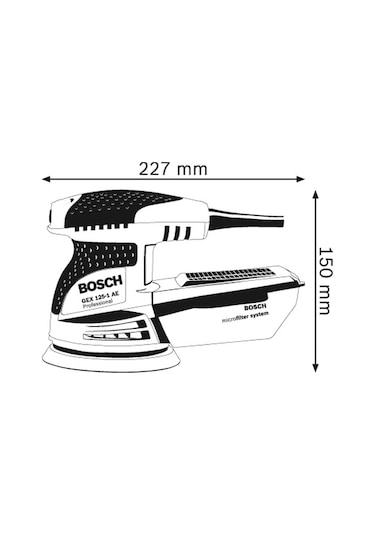 Bosch Professional GEX 125-1 AE Eksantrik Zımpara Makinesi - 0601387590