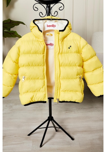 Benitto Kids Erkek Bebek Çocuk Mont 51282 Sarı