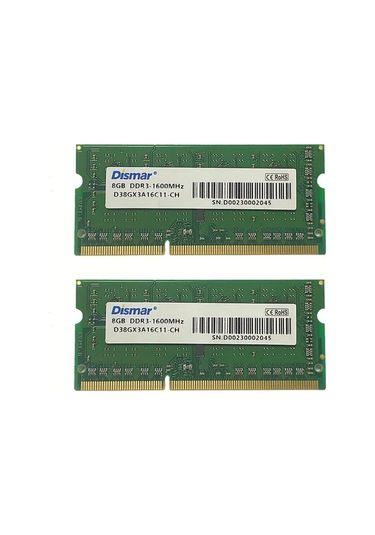 Meridiangoods Dismar Ddr3 8gb 1600mhz 240pin Sodımm Dizüstü Masaüstü Ram