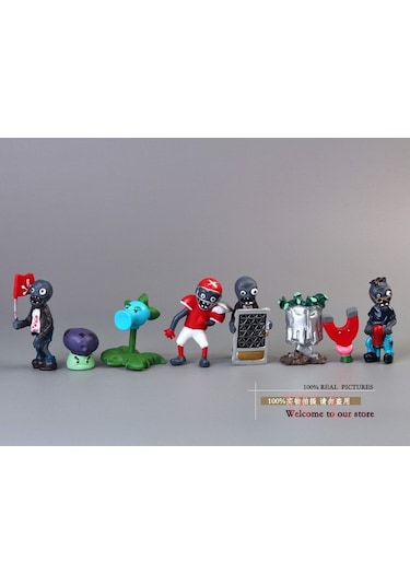 Plants And Zombies Zombiler Bitkiler 10 Adet 3-7 Cm Figur Set