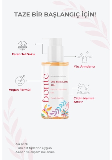 Bonte Yüz Temizleme Jeli 200 ML