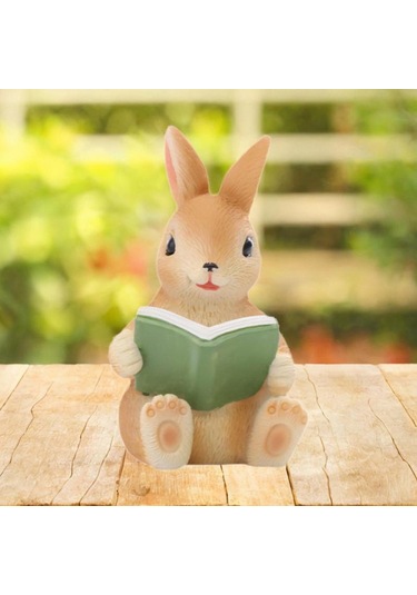Suntek Bahçe Küçük Hayvan Figürü 4,5x4,5x6,5-cm-tavşanlar