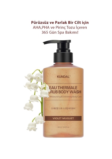 Kundal Violet Muguet Nemlendirici ve Arındırıcı Tanecikli Vücut Yıkama Jeli 500 ML